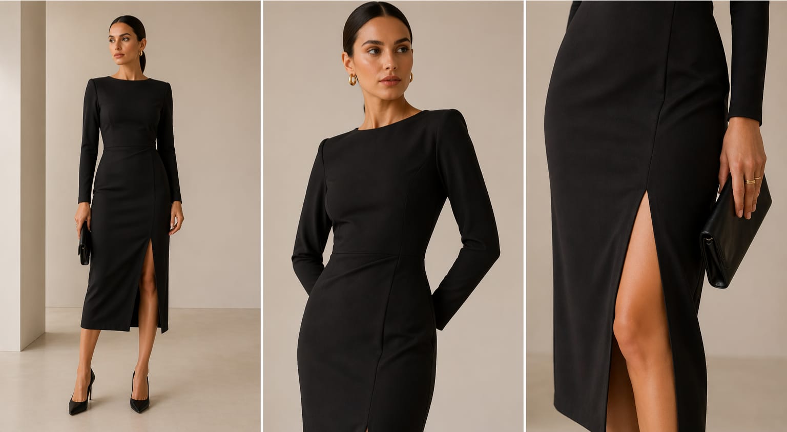 Crepe de alfaiataria com elastano (Preto)
