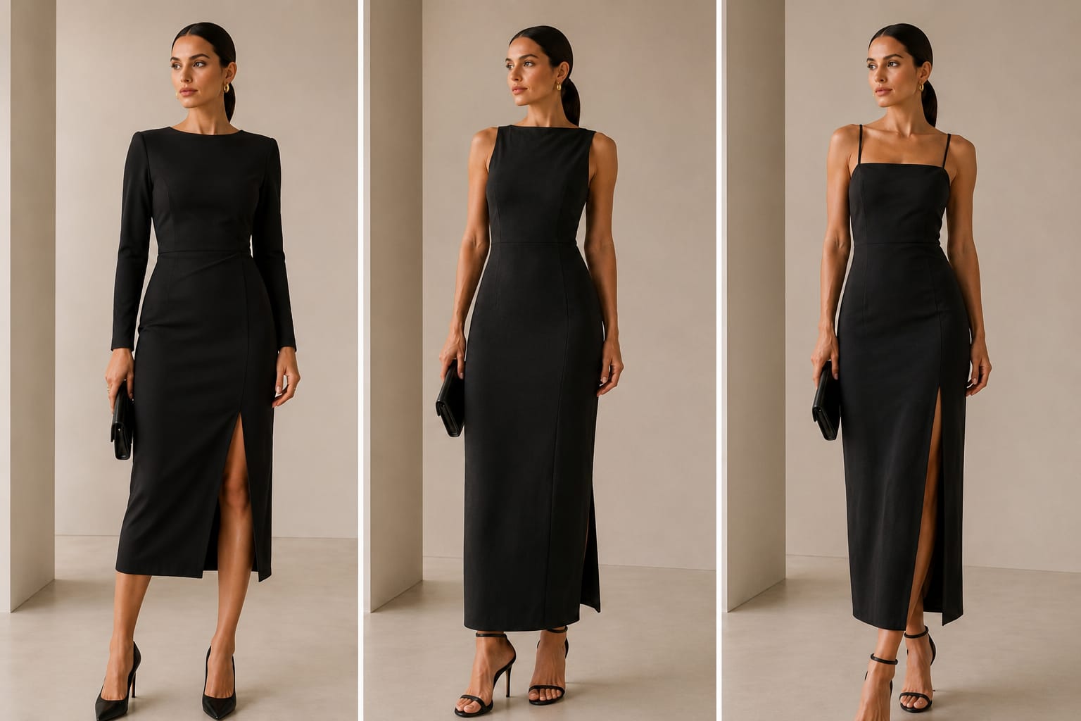 Crepe de alfaiataria com elastano (Preto)